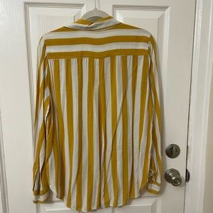 Striped button down blouse